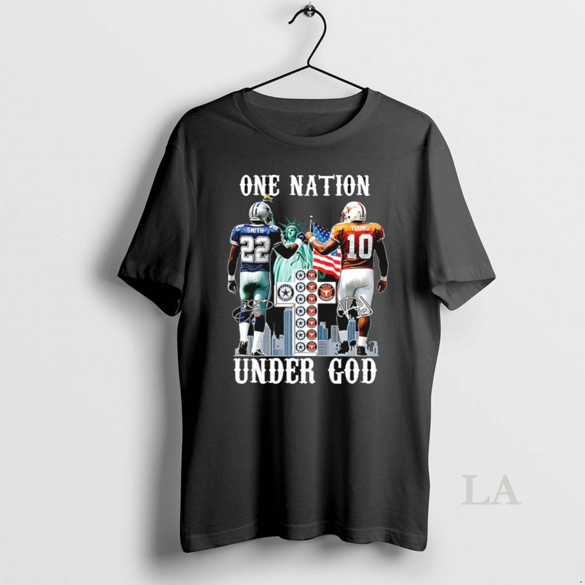 Original Emmitt Smith Dallas Cowboys X Vince Young Texas Longhorns One Nation Under God Signatures T-Shirts, Hoodie,...
