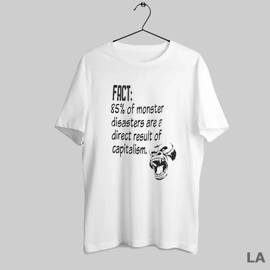 Original Fact 85 Percent Of Monster Disasters Are A Direct Result Of Capitalism T-Shirts, Hoodie, Sweatshirt