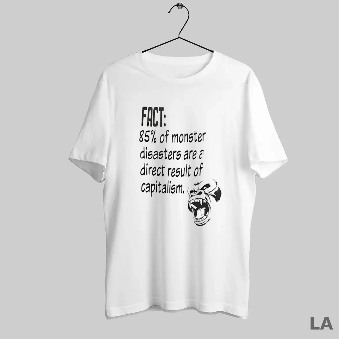 Original Fact 85 Percent Of Monster Disasters Are A Direct Result Of Capitalism T-Shirts, Hoodie, Sweatshirt