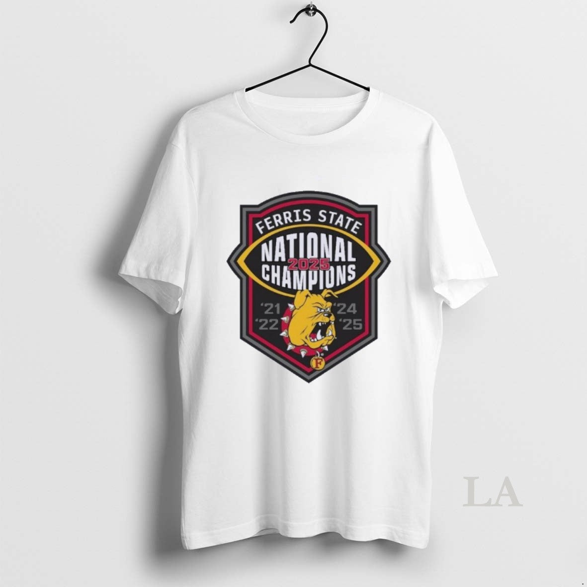 Original Ferris State Bulldogs Ncaa Division Ii National Championship 5 Time T-Shirts, Hoodie, Sweatshirt | InkRitualCo.com