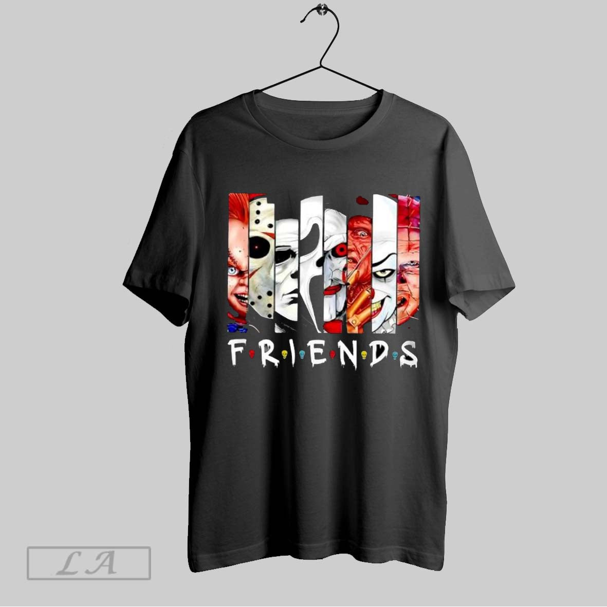 Original Friends Horror Movie Characters Halloween Parody T-Shirts, Hoodie, Sweatshirt | InkRitualCo.com