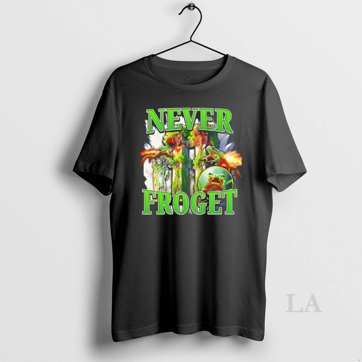 Original Frog Statue Of Liberty Never Froget T-Shirts, Hoodie, Sweatshirt | InkRitualCo.com