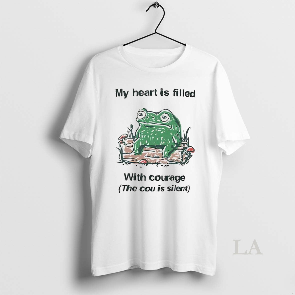 Original Frog My Heart Is Filled With Courage The Cou Is Silent Sketch T-Shirts, Hoodie, Sweatshirt | InkRitualCo.com