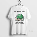 Original Frog Rage My Heart Is Filled With Courage The Cou Is Silent Circle T-Shirts, Hoodie, Sweatshirt | InkRitualCo.com