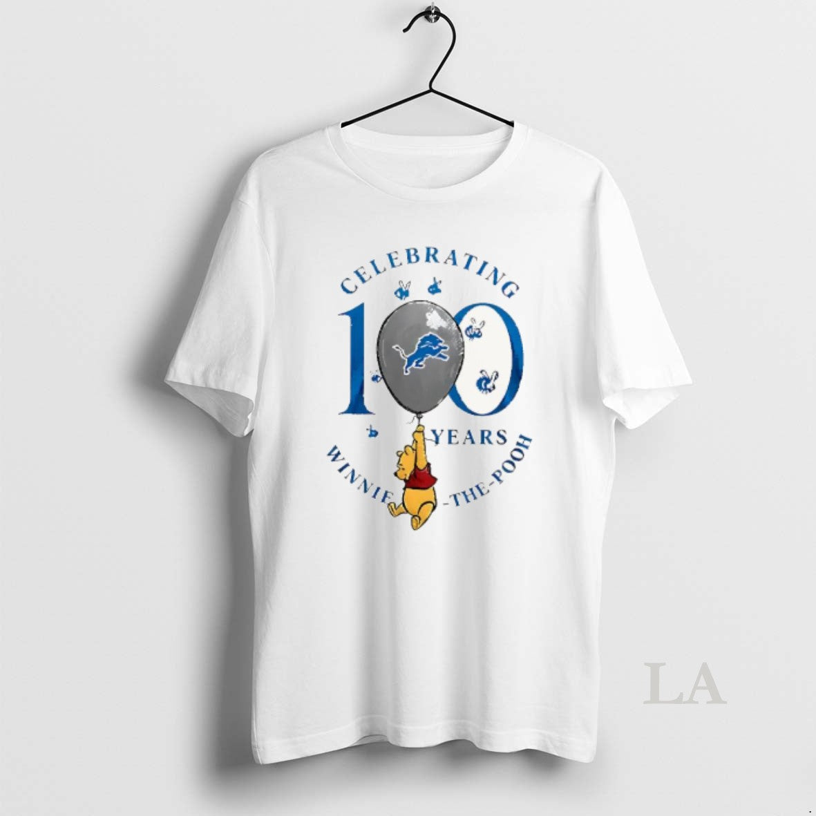 Original Funny Detroit Lions X Winnie The Pooh 100th Anniversary T-Shirts, Hoodie, Sweatshirt | InkRitualCo.com