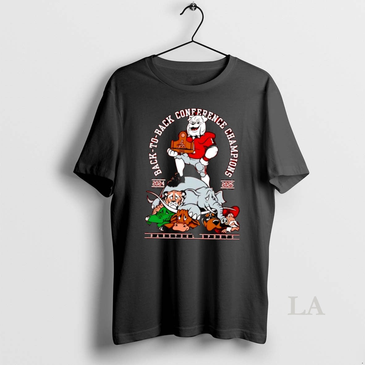 Original Georgia Bulldogs 2024 2025 Back To Back Conference Champions Mascot T-Shirts, Hoodie, Sweatshirt | InkRitualCo.com