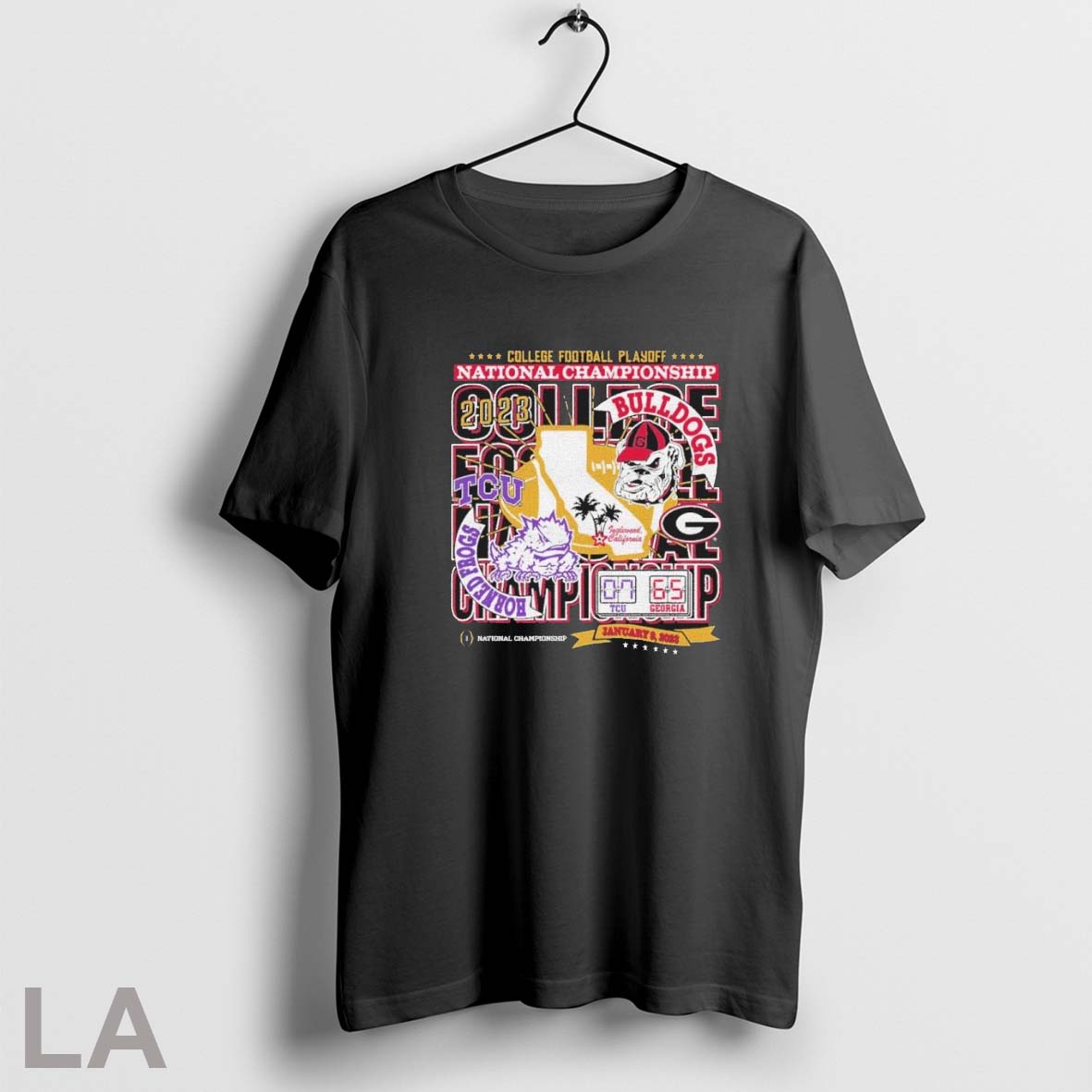 Original Georgia Vs Tcu 2023 Cfp National Championship Game Matchup T-Shirts, Hoodie, Sweatshirt | InkRitualCo.com