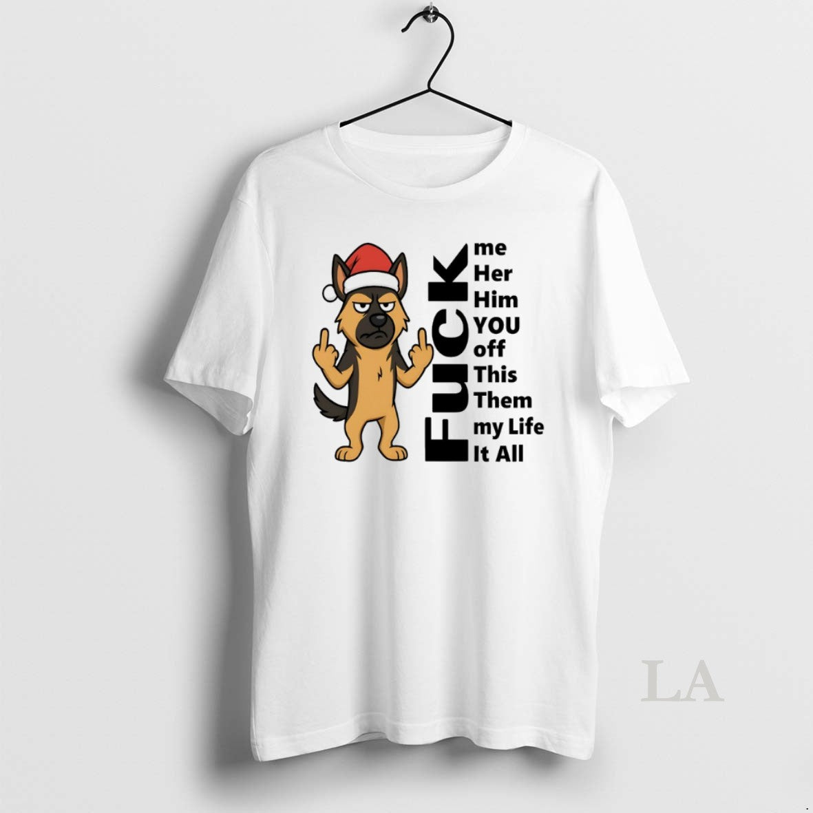 Original German Shepherd Fuck It All Christmas T-Shirts, Hoodie, Sweatshirt | InkRitualCo.com