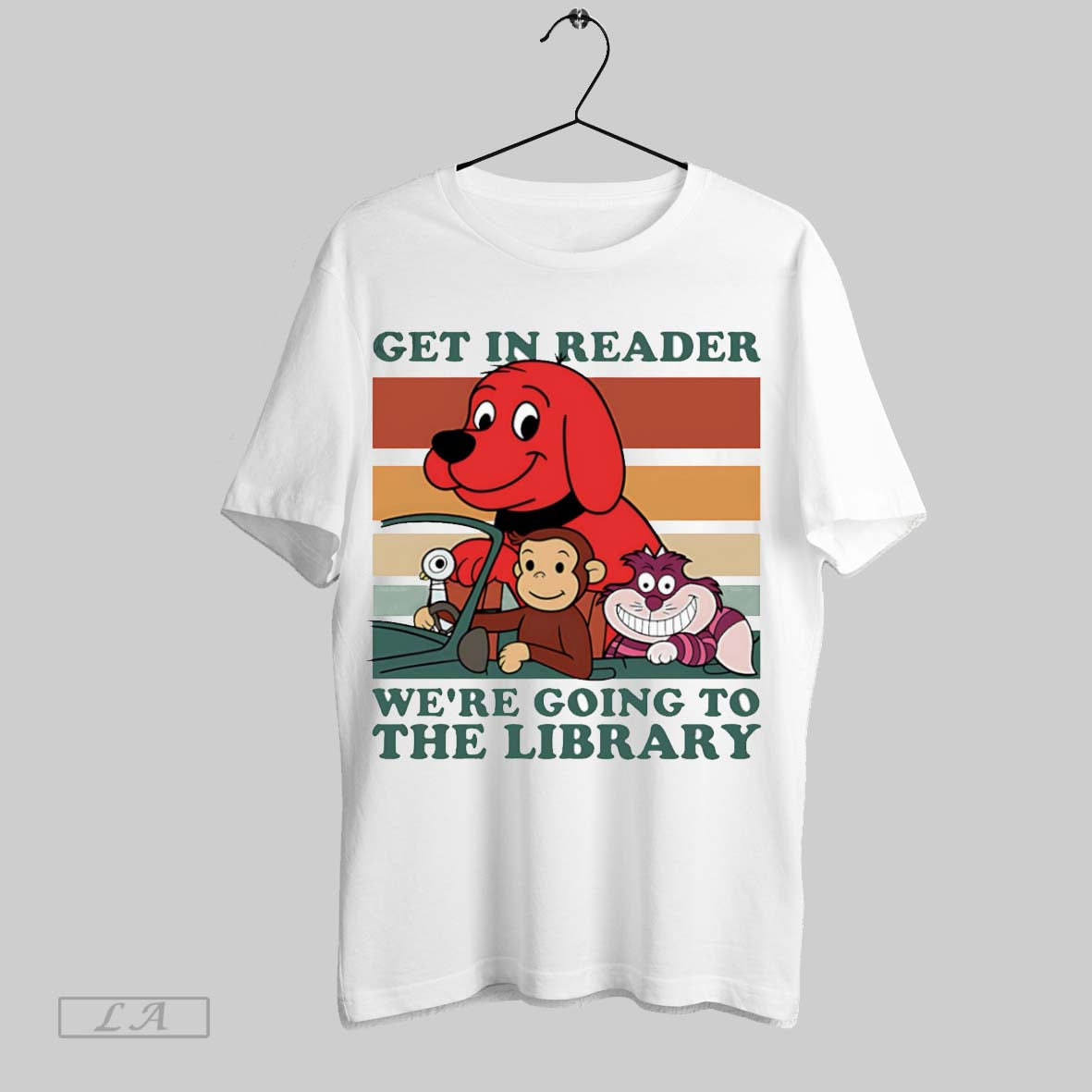 Original Get In Reader Were Going To The Library Retro T-Shirts, Hoodie, Sweatshirt | InkRitualCo.com