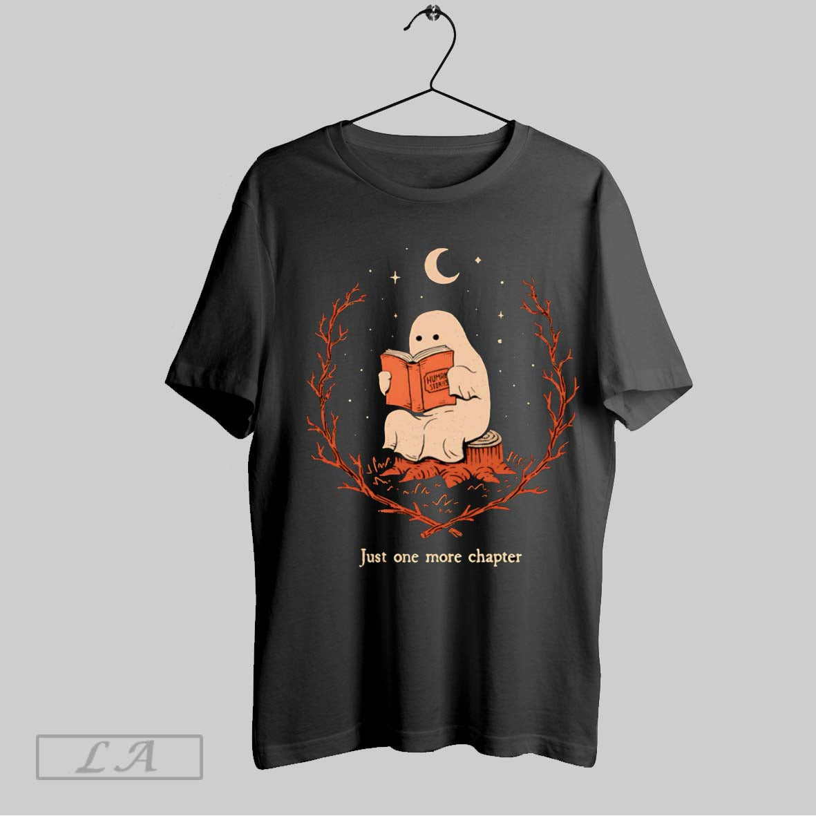 Original Ghost Reading Book Just One More Chapter T-Shirts, Hoodie, Sweatshirt | InkRitualCo.com