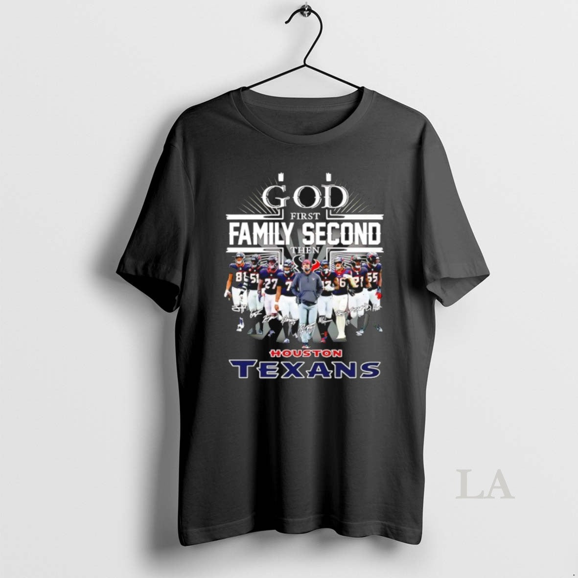 Original God First Family Second Then Houston Texans All Team Signature T-Shirts, Hoodie, Sweatshirt | InkRitualCo.com