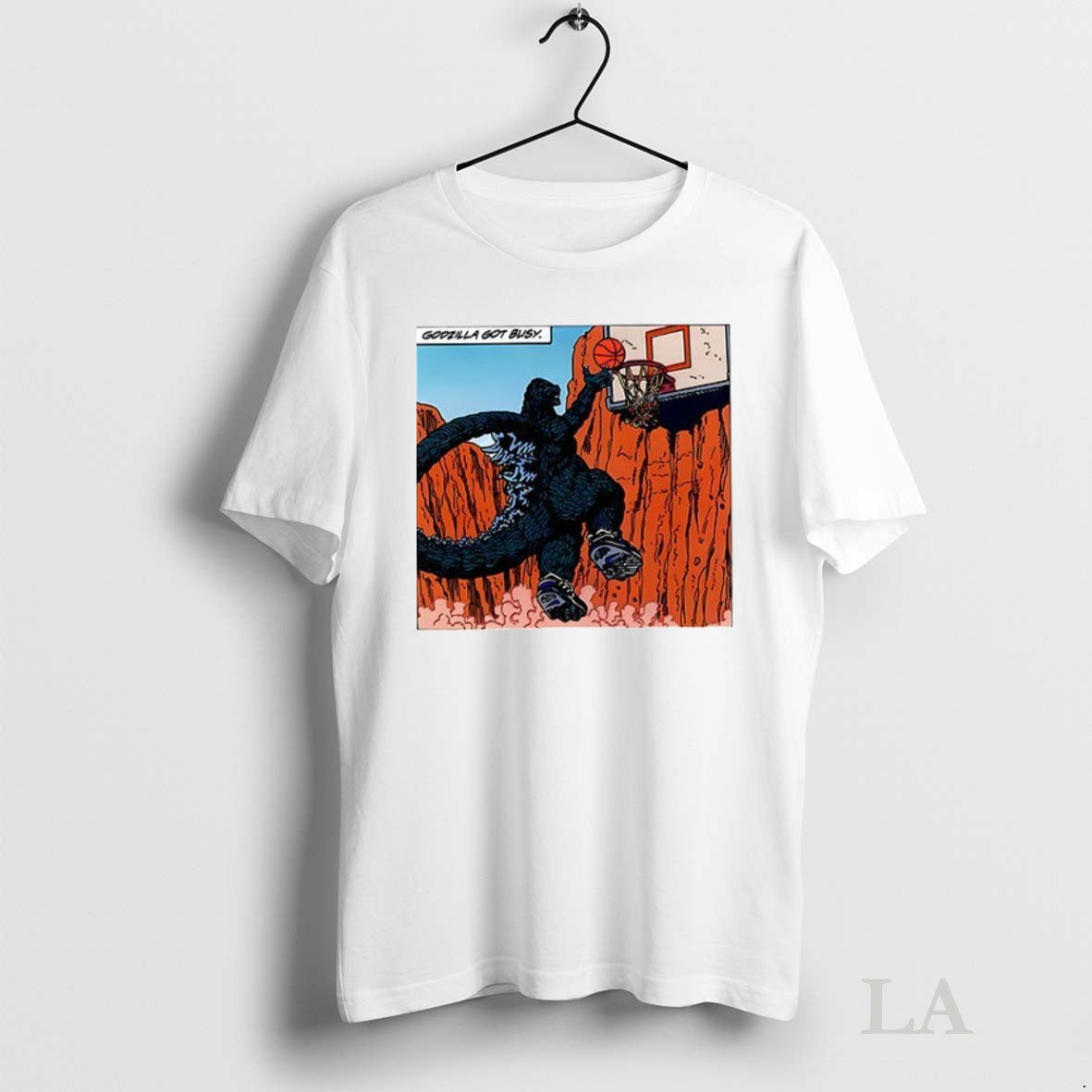 Original Godzilla Got Busy Basketball Ceramic Ceramic And Classic Dad Cap T-Shirts, Hoodie, Sweatshirt | InkRitualCo.com