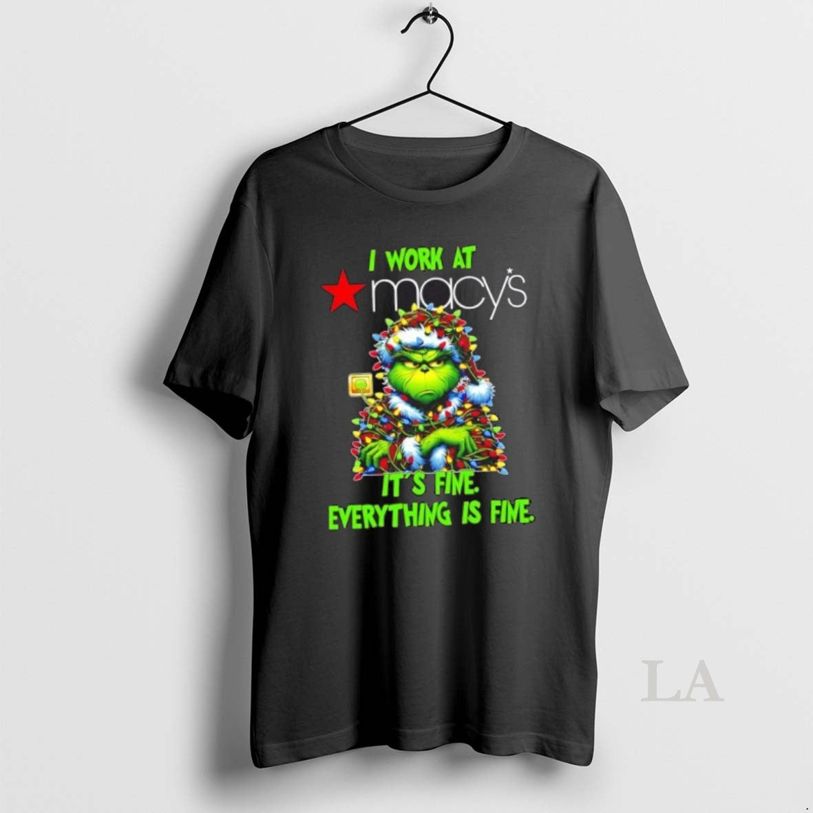 Original Grinch Christmas Tree X Macys I Work At Its Fine Everything Is Fine T-Shirts, Hoodie, Sweatshirt | InkRitualCo.com