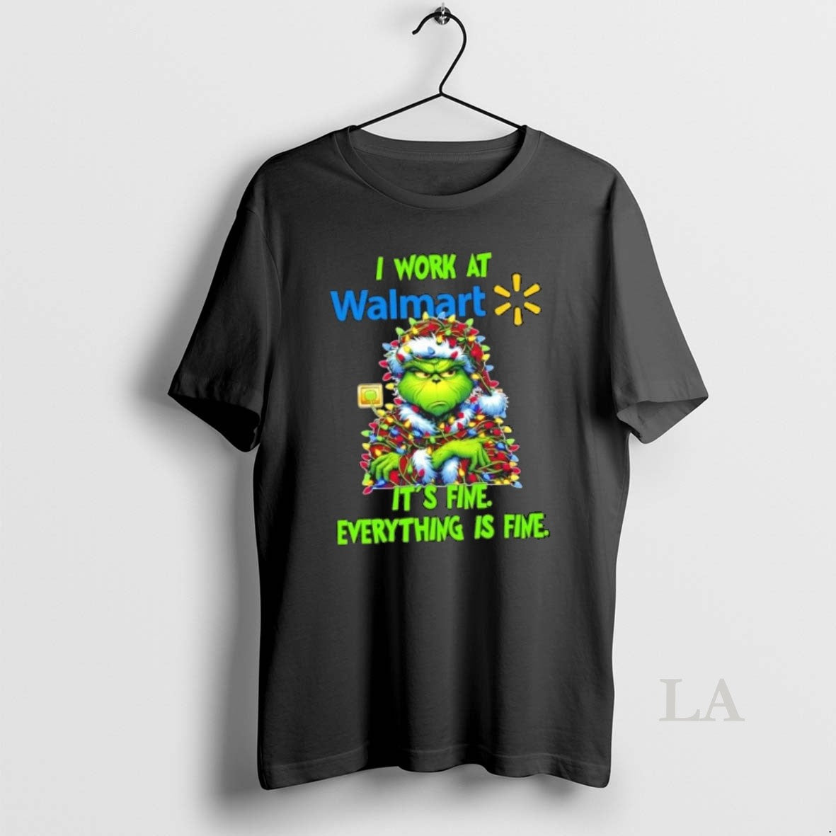 Original Grinch Christmas Tree X Walmart I Work At Its Fine Everything Is Fine T-Shirts, Hoodie, Sweatshirt | InkRitualCo.com