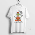 Original Grinch Christmas Yoga Inner Peace Begins With Four Words Not My Fucking Problem T-Shirts, Hoodie, Sweatshirt