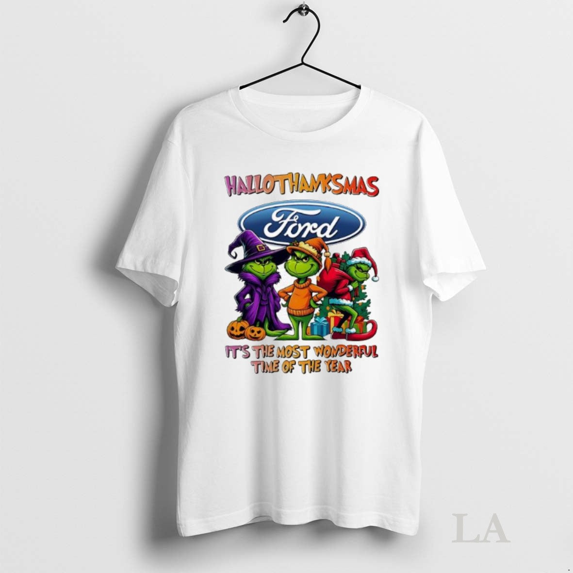 Original Grinch Hallothanksmas X Ford Motor Company Its The Most Wonderful Time Of The Year T-Shirts, Hoodie, Sweatshirt