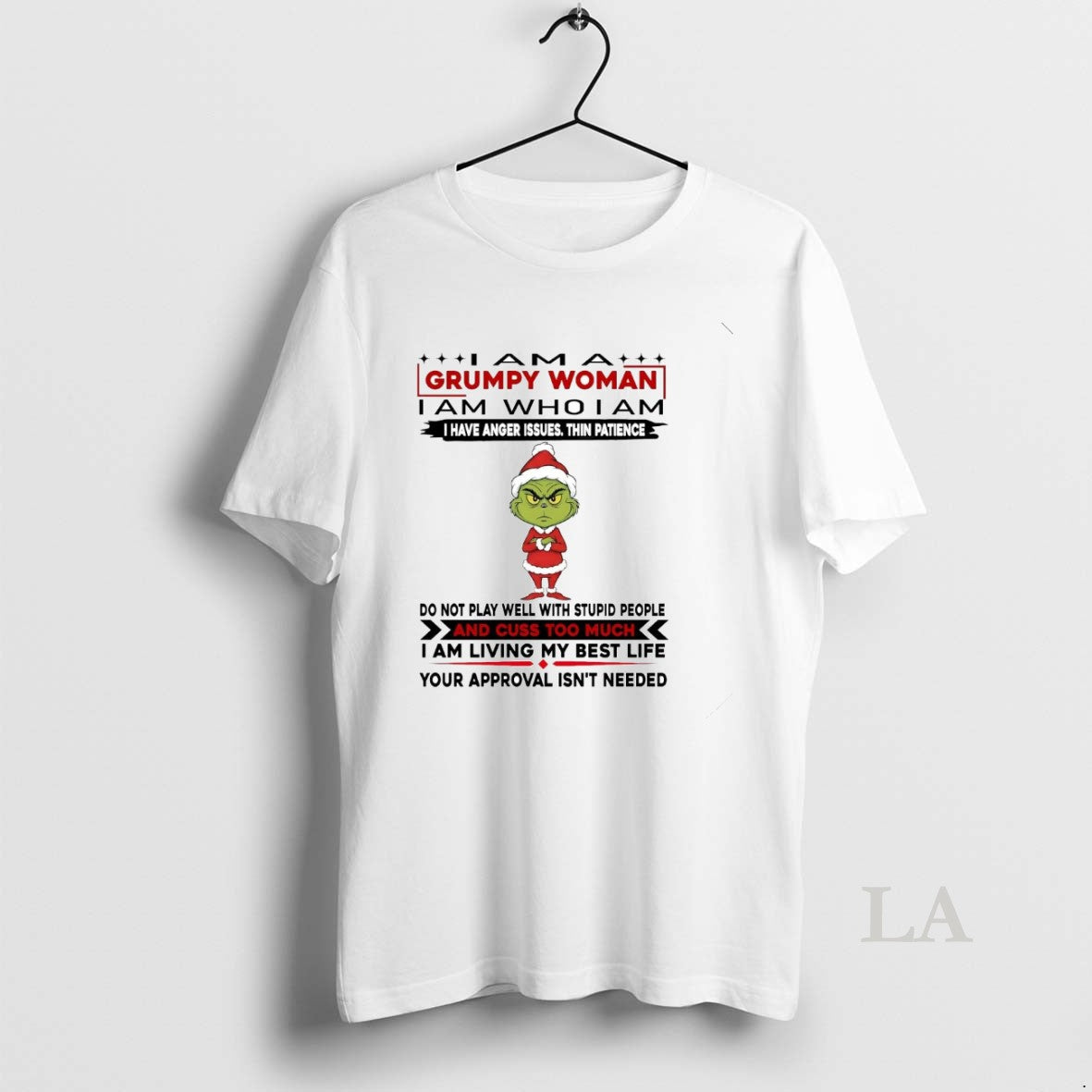 Original Grinch I Am Grumpy Woman Do Not Play Well Stupid T-Shirts, Hoodie, Sweatshirt