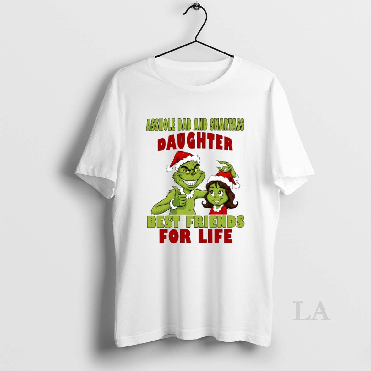 Original Grinch Dad And Smartass Daughter Best Friends For Life Circle T-Shirts, Hoodie, Sweatshirt | InkRitualCo.com