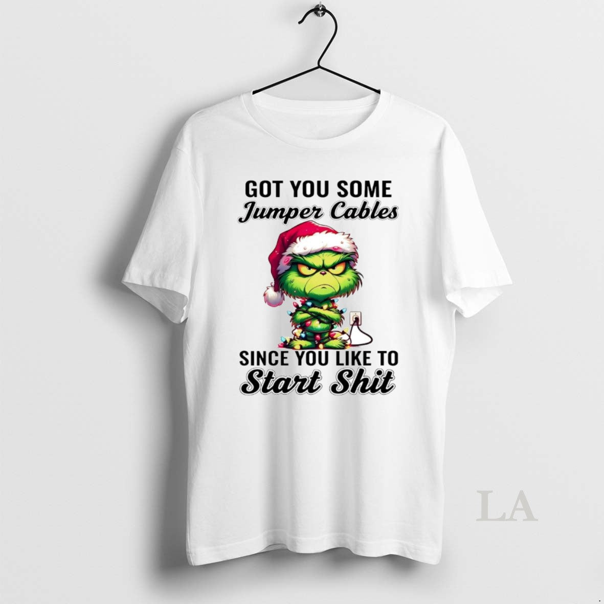 Original Grinch Got You Some Jumper Cables Since You Like To Start Shit T-Shirts, Hoodie, Sweatshirt | InkRitualCo.com