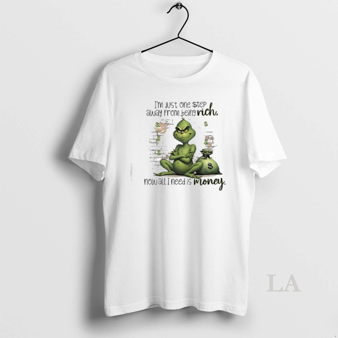 Original Grinch Just One Step Away From Being Rich Rich Now All I Need Is T-Shirts, Hoodie, Sweatshirt | InkRitualCo.com
