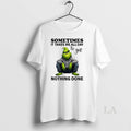 Original Grinch Sometimes It Takes Me All Day To Get Nothing Done Circle T-Shirts, Hoodie, Sweatshirt | InkRitualCo.com