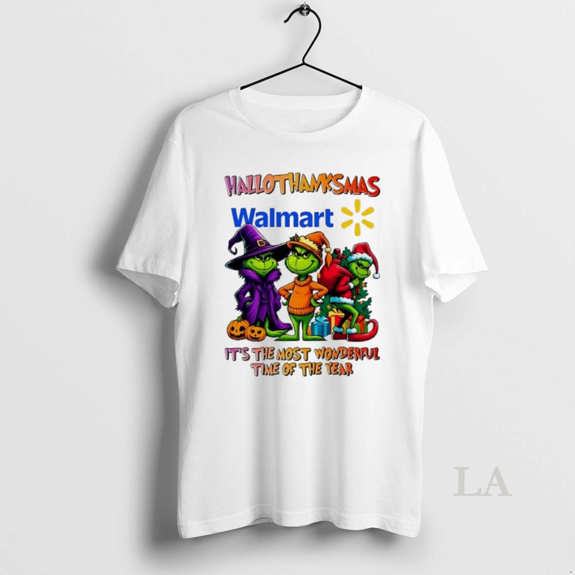 Original Grinch X Walmart Its The Most Wonderful Time Of The Year Happy Hallothanksmas T-Shirts, Hoodie, Sweatshirt