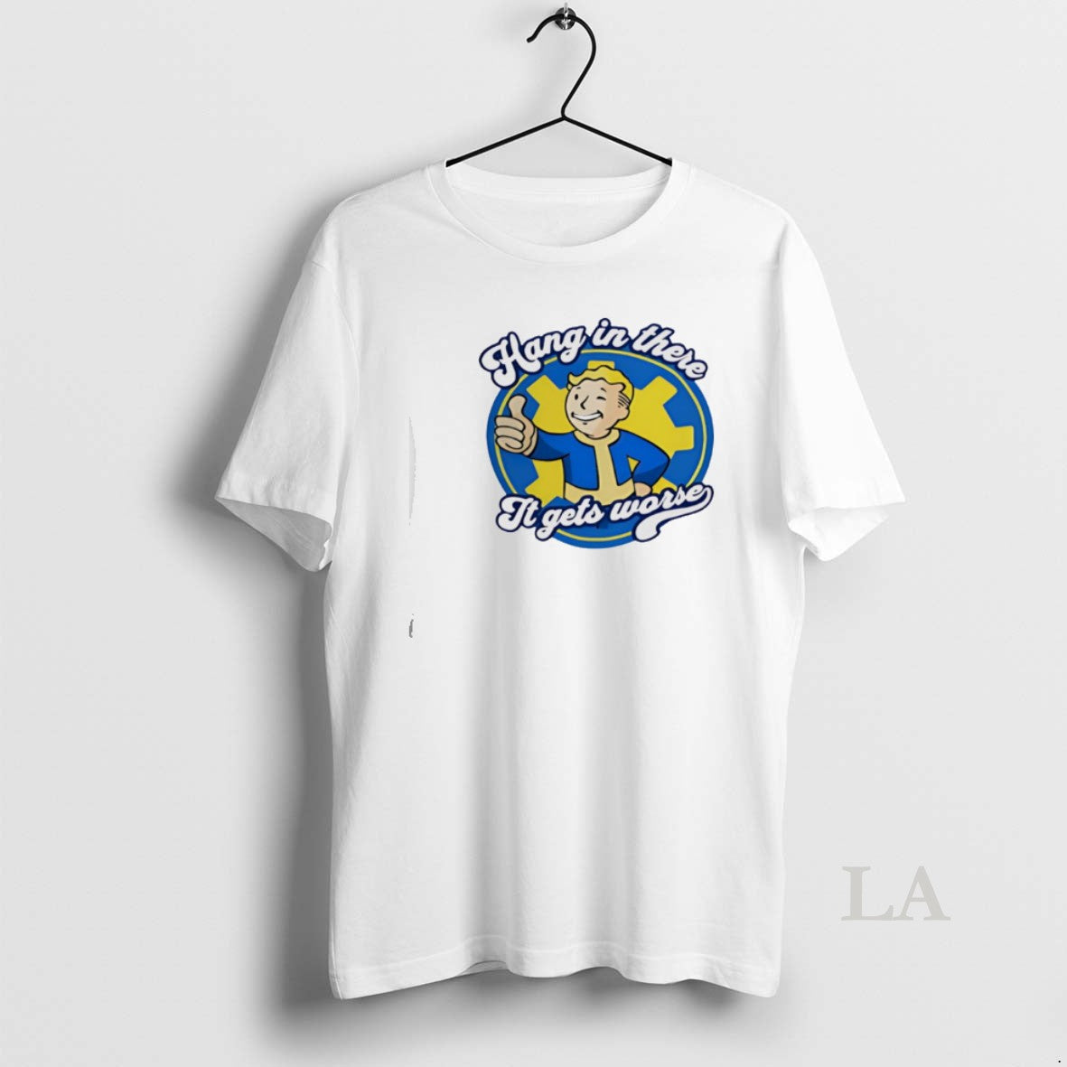 Original Hang In There It Gets Worse Vault Boy T-Shirts, Hoodie, Sweatshirt | InkRitualCo.com