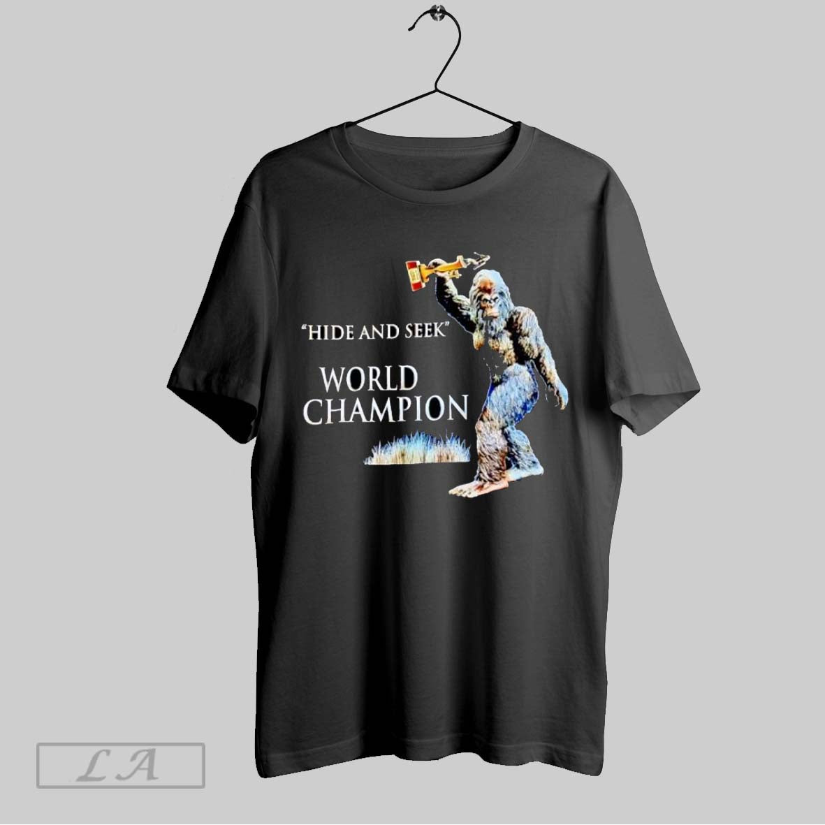 Original Hide And Seek World Champion Bigfoot With Troph T-Shirts, Hoodie, Sweatshirt | InkRitualCo.com