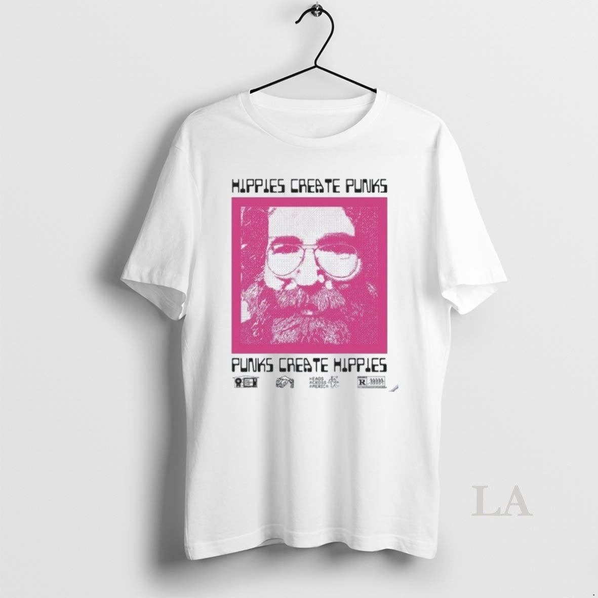 Original Hippies Create Punks Punks Create Hippies Heads T-Shirts, Hoodie, Sweatshirt | InkRitualCo.com