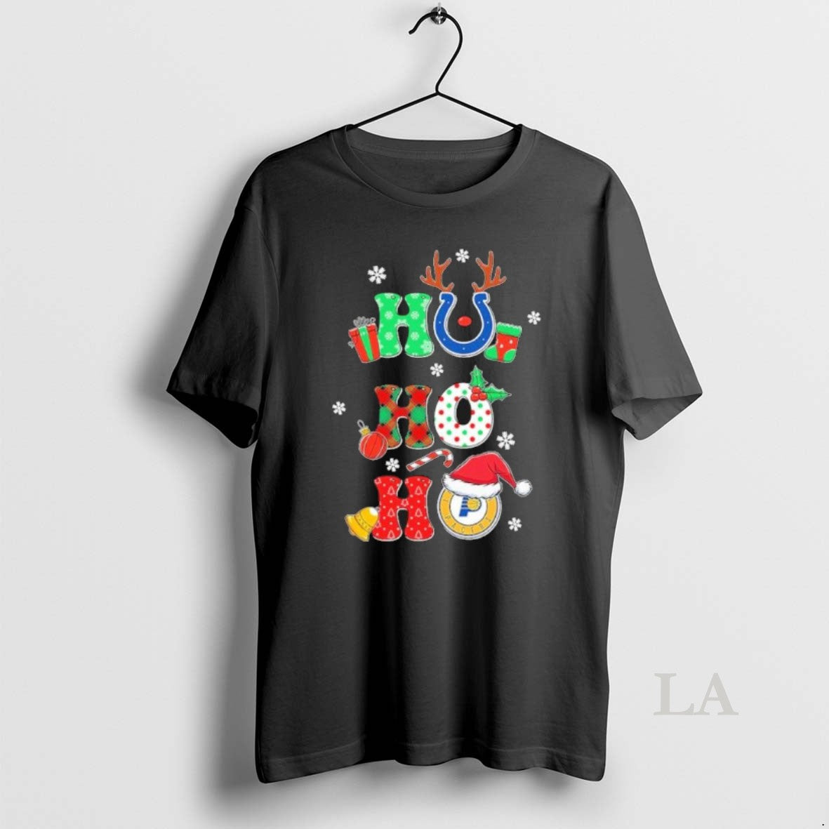 Original Ho Ho Ho Christmas Indiana Sports Teams Logo T-Shirts, Hoodie, Sweatshirt | InkRitualCo.com