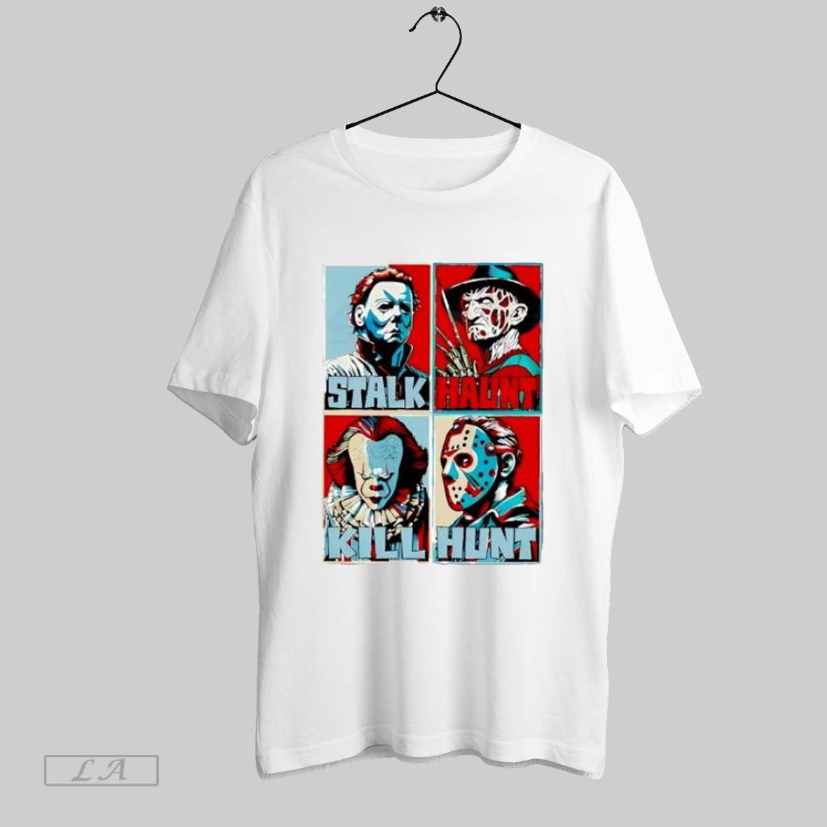 Original Horror Movie Characters Stalk Haunt Kill Hunt Halloween Hope T-Shirts, Hoodie, Sweatshirt | InkRitualCo.com