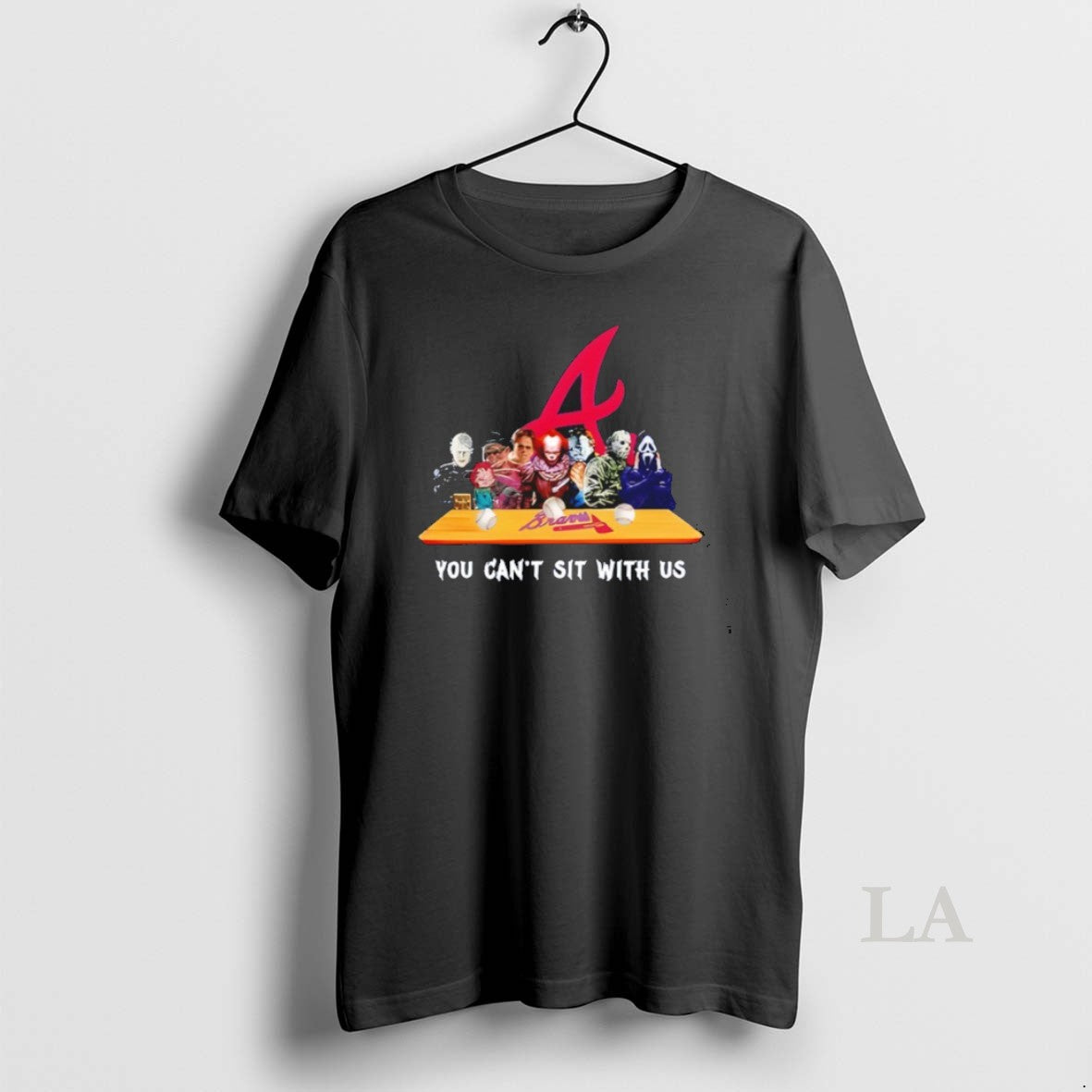 Original Horror Movie Characters You Cant Sit With Us Atlanta Braves Halloween T-Shirts, Hoodie, Sweatshirt | InkRitualCo.com