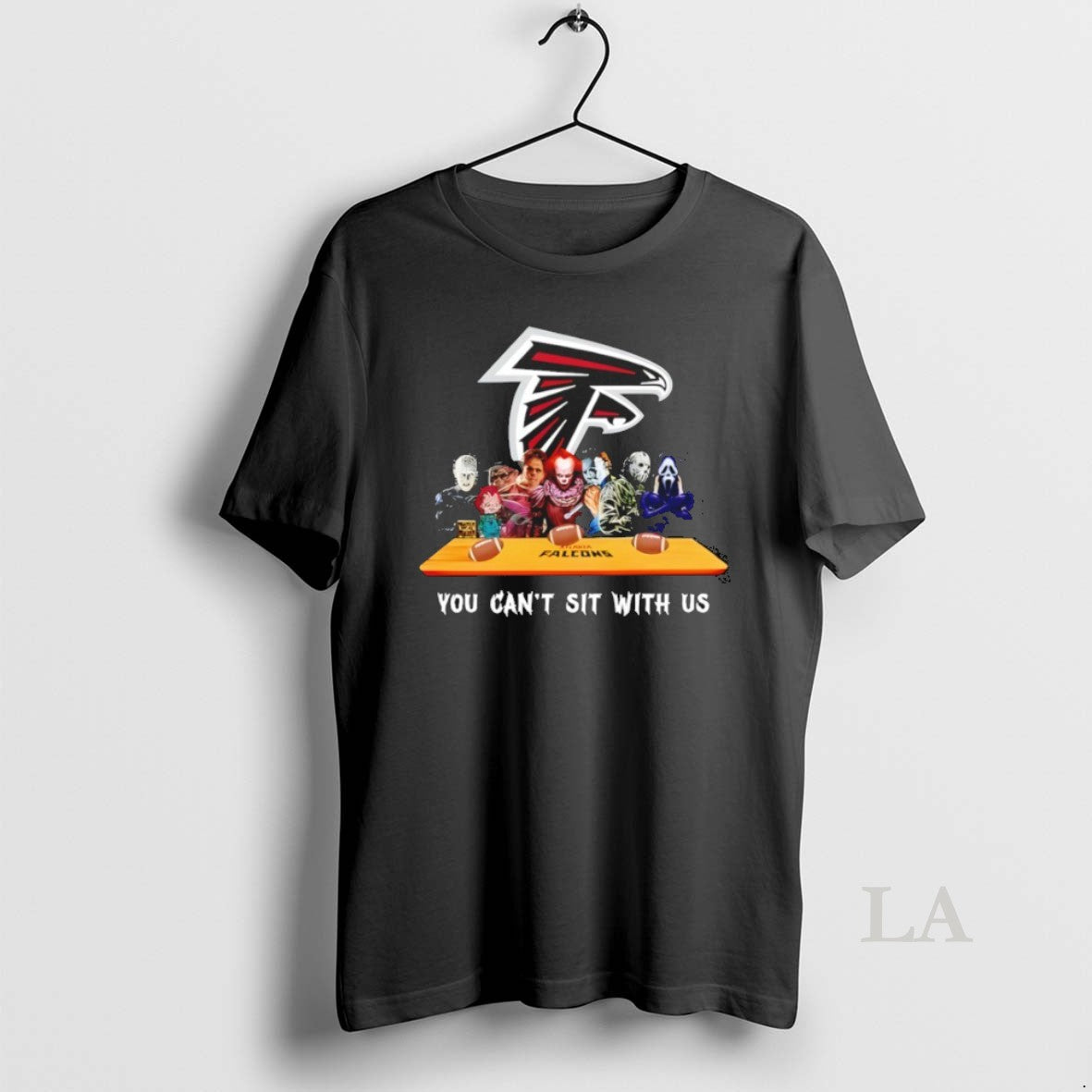 Original Horror Movie Characters You Cant Sit With Us Atlanta Falcons Halloween T-Shirts, Hoodie, Sweatshirt