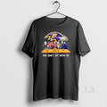 Original Horror Movie Characters You Cant Sit With Us Baltimore Ravens Halloween T-Shirts, Hoodie, Sweatshirt