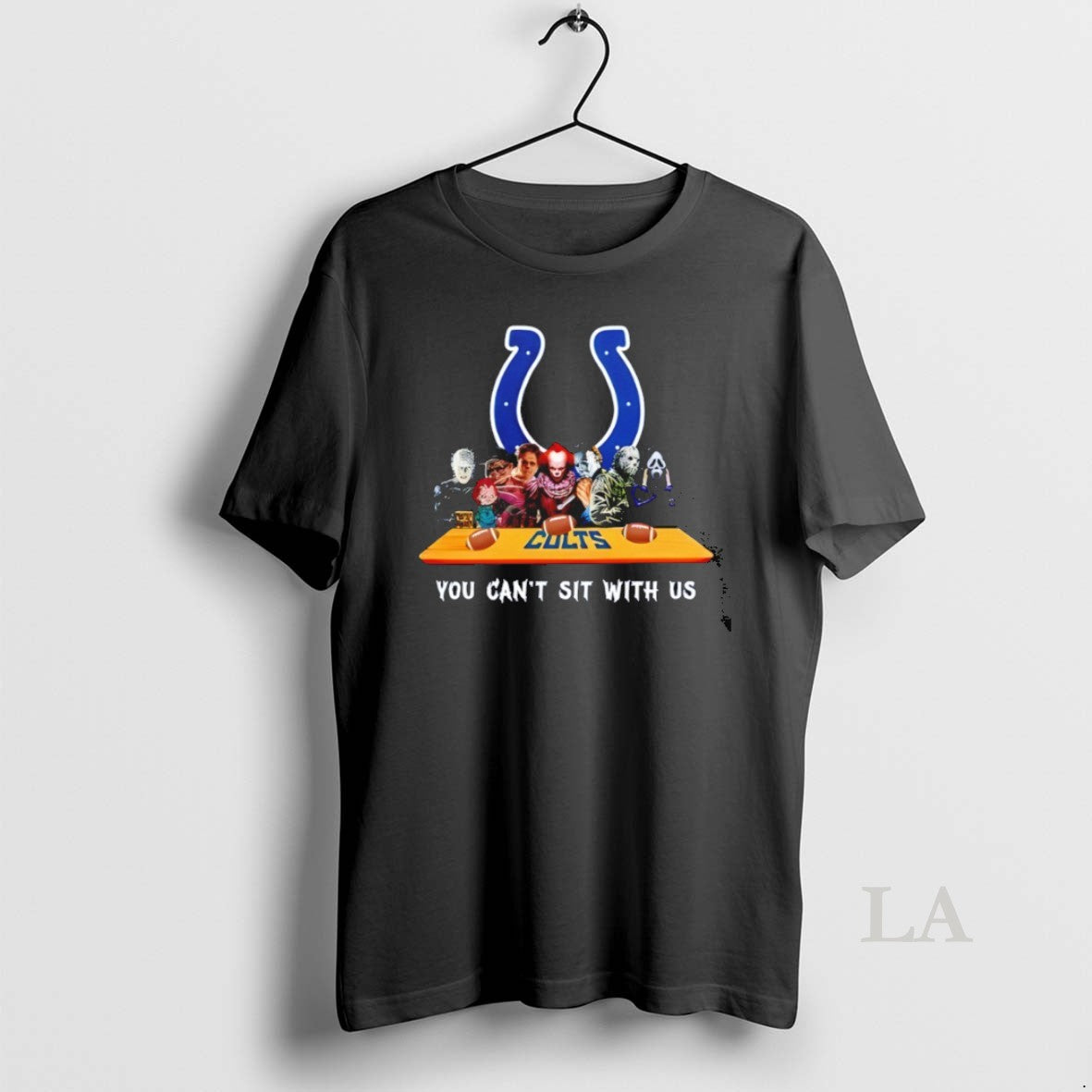 Original Horror Movie Characters You Cant Sit With Us Indianapolis Colts Halloween T-Shirts, Hoodie, Sweatshirt