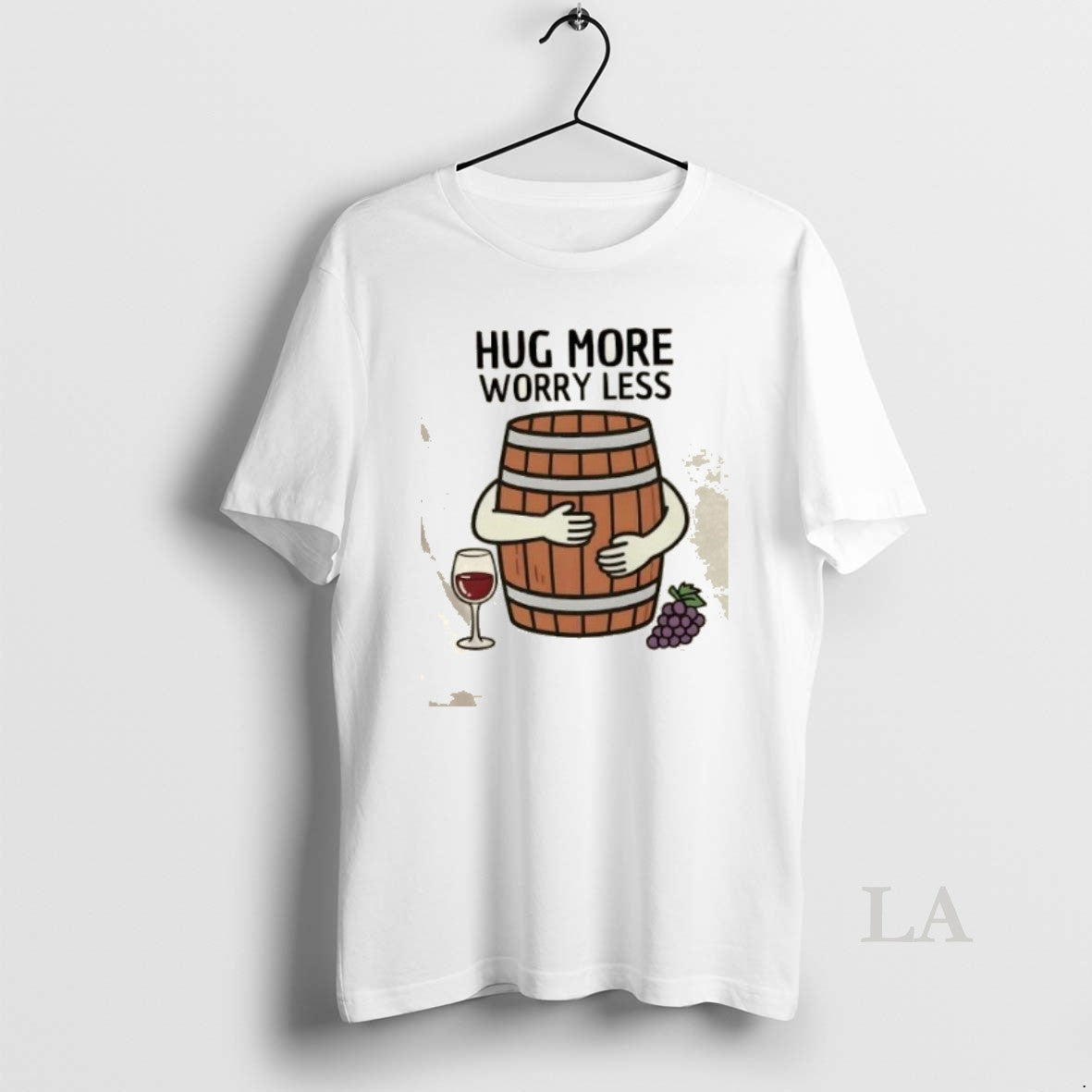 Original Hug Wine Barrel More Worry Less T-Shirts, Hoodie, Sweatshirt | InkRitualCo.com