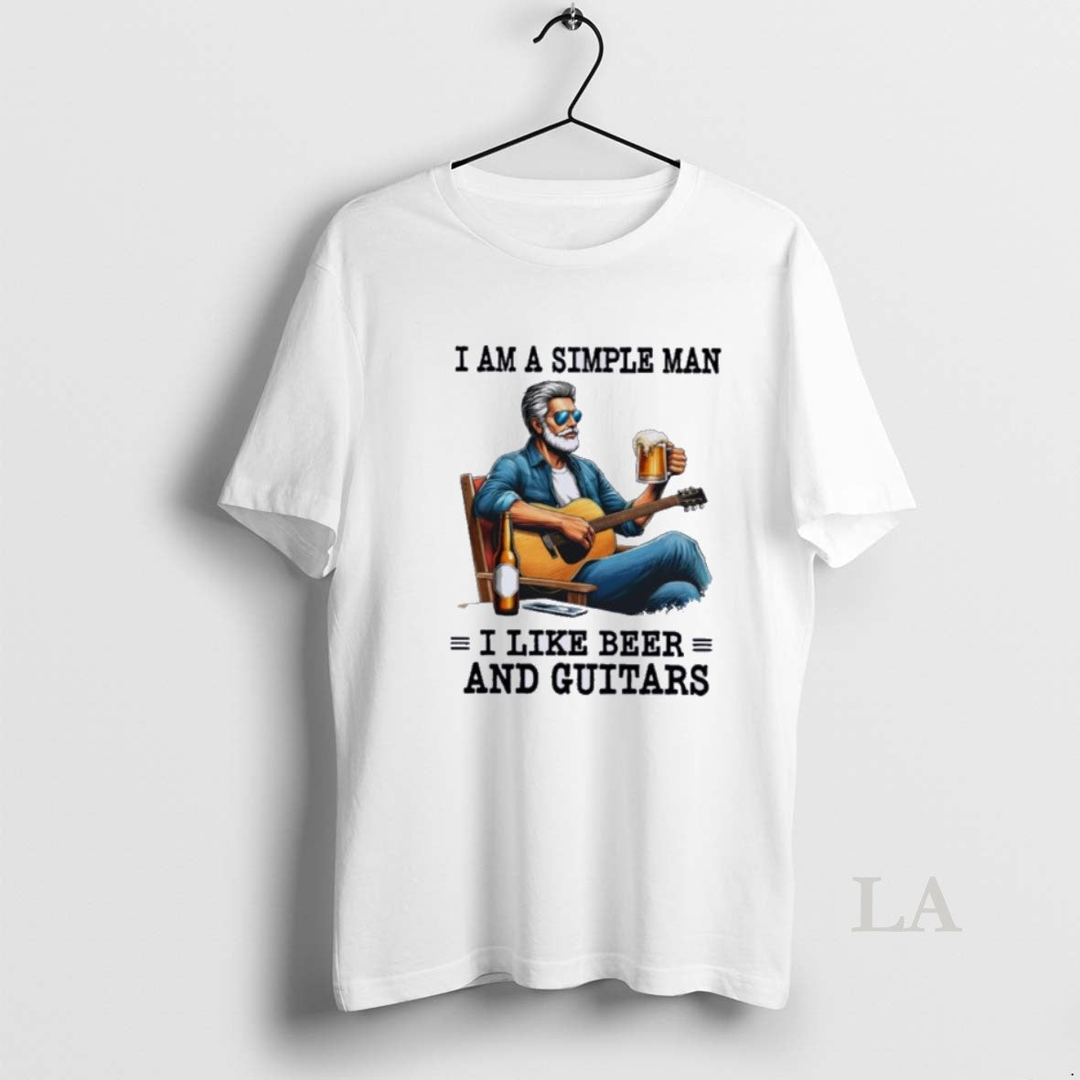 Original I Am Simple Man I Like Beer Guitars T-Shirts, Hoodie, Sweatshirt