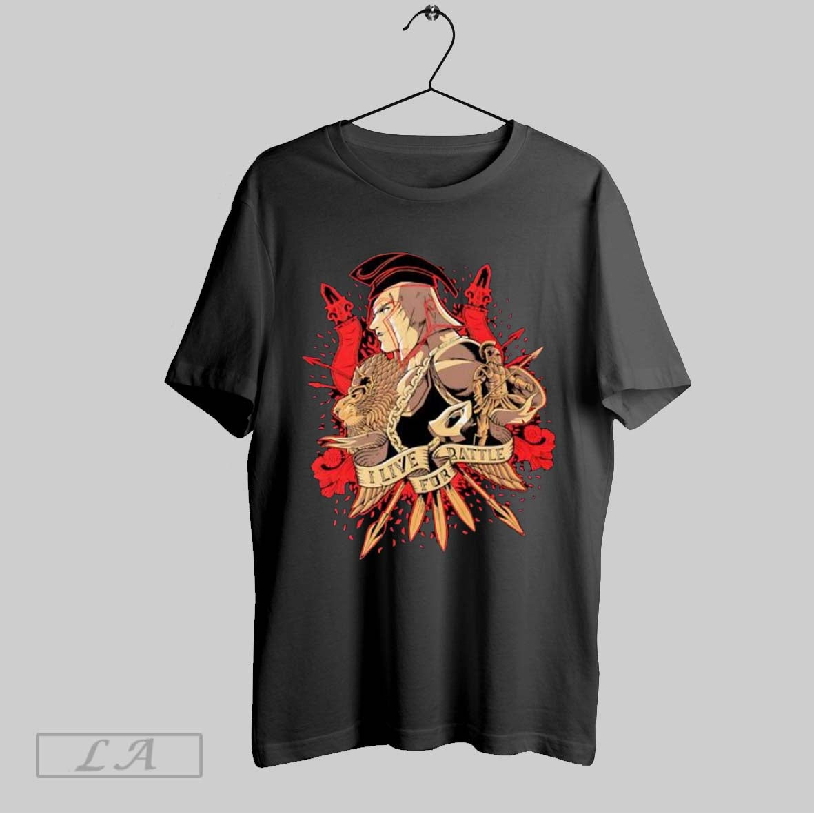 Original I Live For Battle Spartan And Lion Fantasy T-Shirts, Hoodie, Sweatshirt | InkRitualCo.com