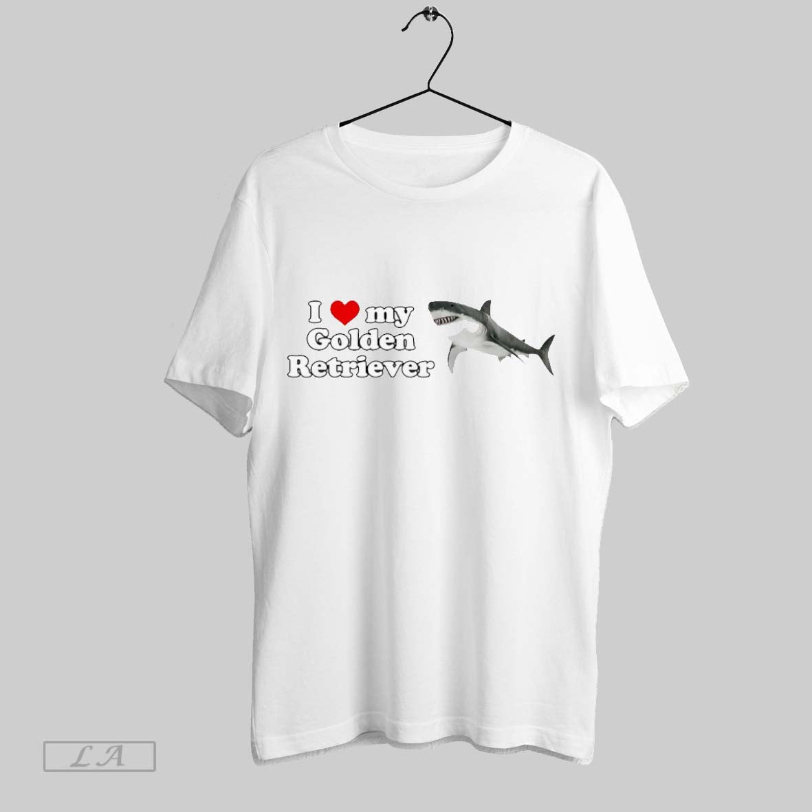 Original I Love My Golden Retriever Shark T-Shirts, Hoodie, Sweatshirt | InkRitualCo.com