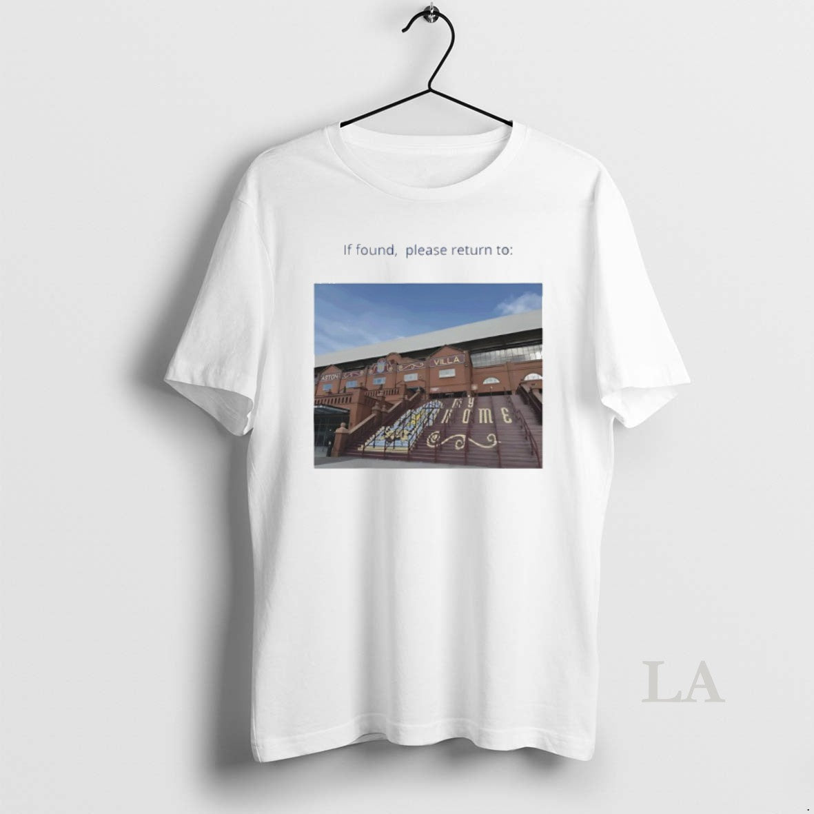 Original If Found Please To Aston Villas Iconic Holte End Steps Graphic T-Shirts, Hoodie, Sweatshirt | InkRitualCo.com