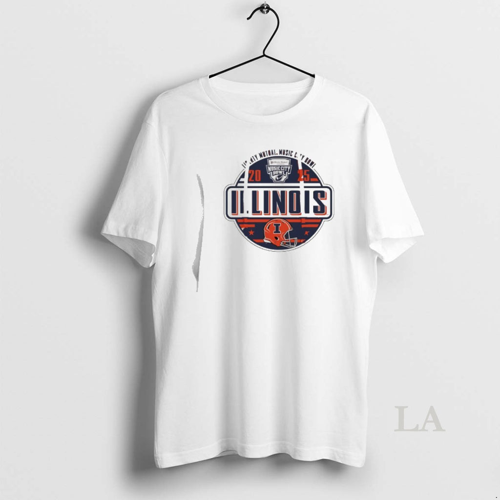 Original Illinois Football 2025 Music City Bowl Logo T-Shirts, Hoodie, Sweatshirt | InkRitualCo.com
