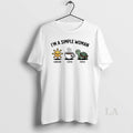 Original Im A Simple Woman Sunshine Coffee And Turtle T-Shirts, Hoodie, Sweatshirt | InkRitualCo.com