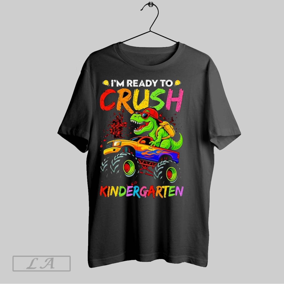 Original Im Ready To Crush Kindergarten Monster Truck Dinosaur Kids Back To School T-Shirts, Hoodie, Sweatshirt
