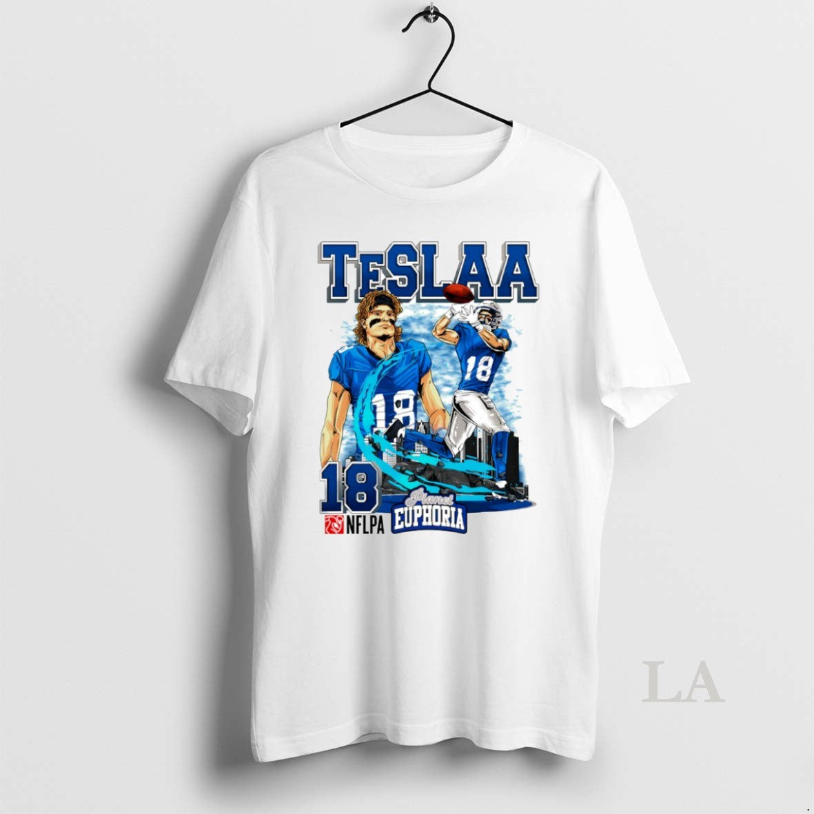Original Isaac Teslaa 18 Detroit Lions Football Comic Circle T-Shirts, Hoodie, Sweatshirt | InkRitualCo.com