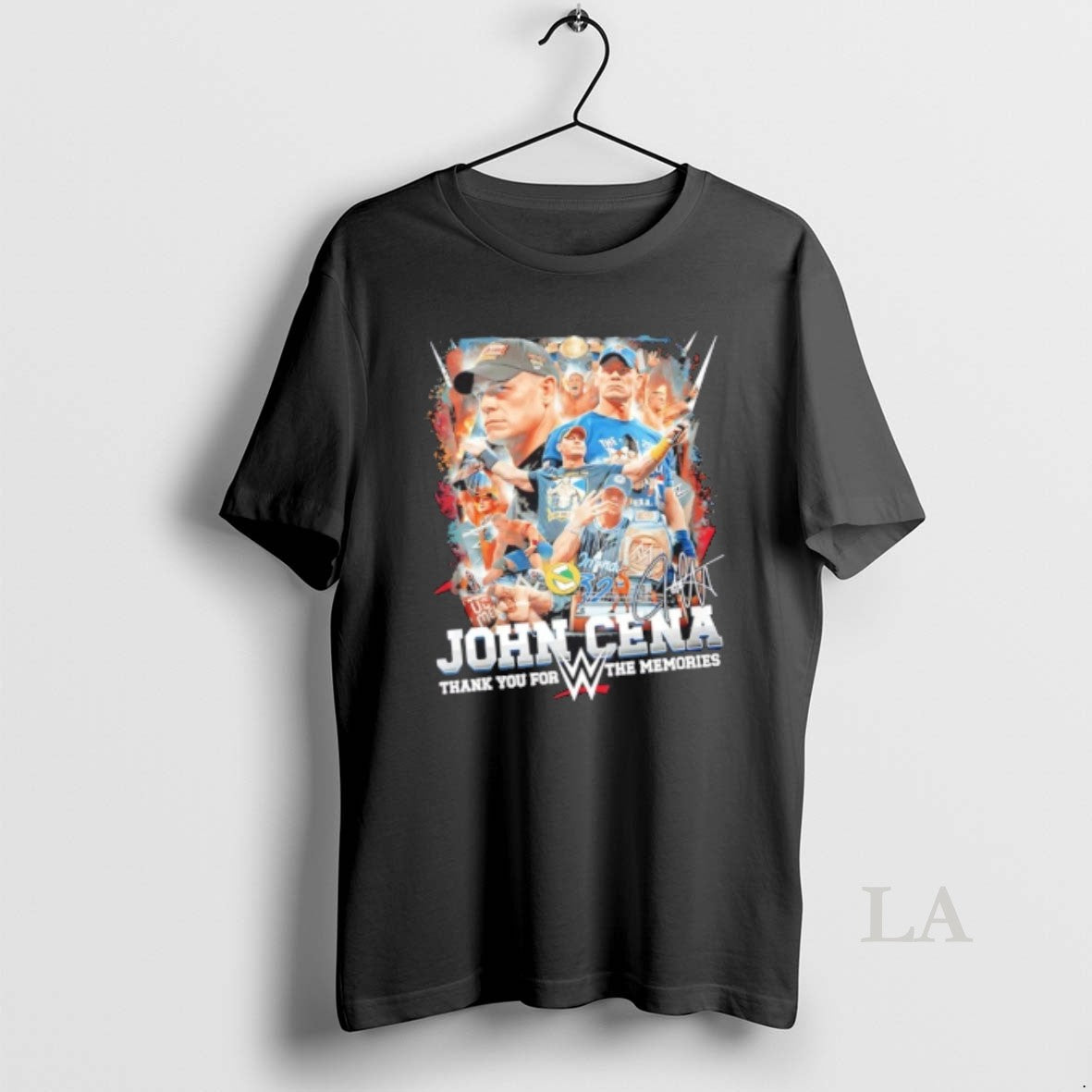 Original John Cena Thank You For The Memories Signature Graphic T-Shirts, Hoodie, Sweatshirt | InkRitualCo.com