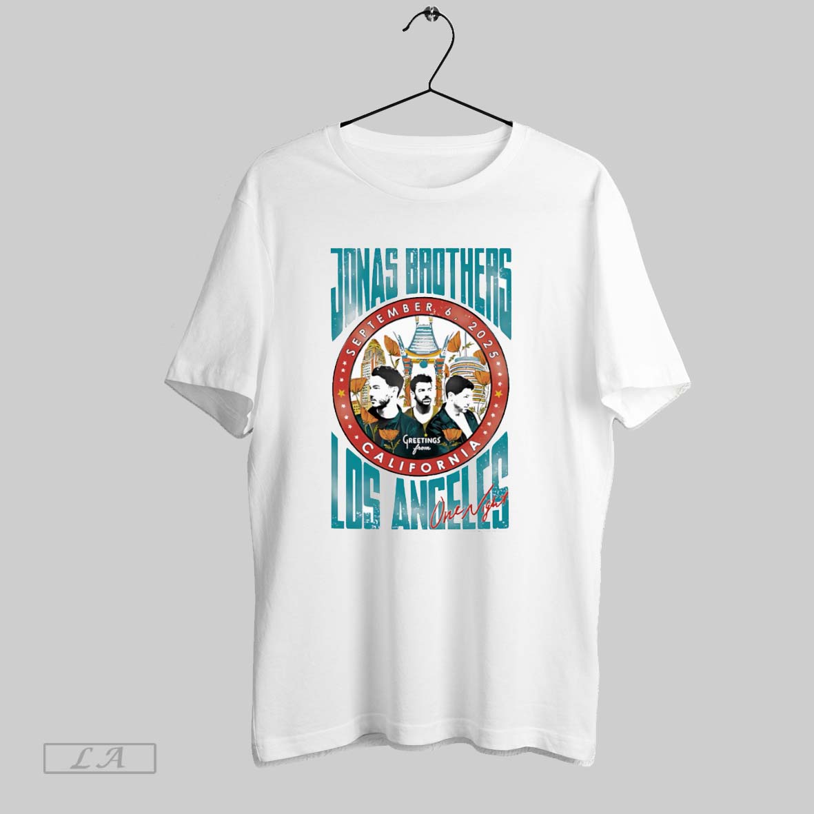 Original Jonas Brothers California Los Angeles One Night T-Shirts, Hoodie, Sweatshirt | InkRitualCo.com