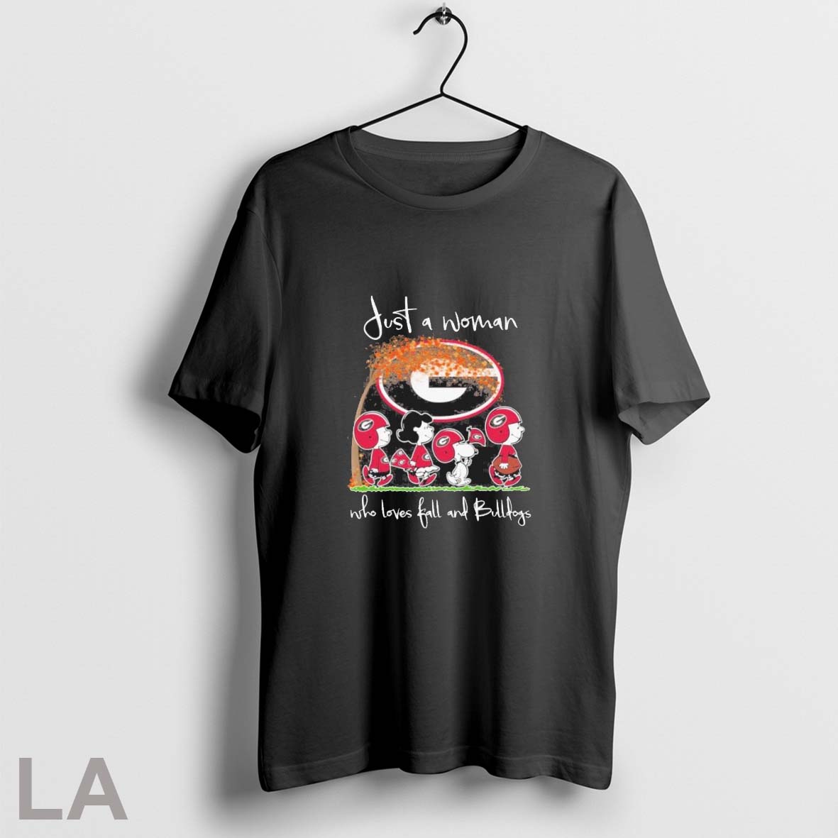 Original Just A Woman Who Loves Fall And Georgia Bulldogs X The Peanuts Walking T-Shirts, Hoodie, Sweatshirt