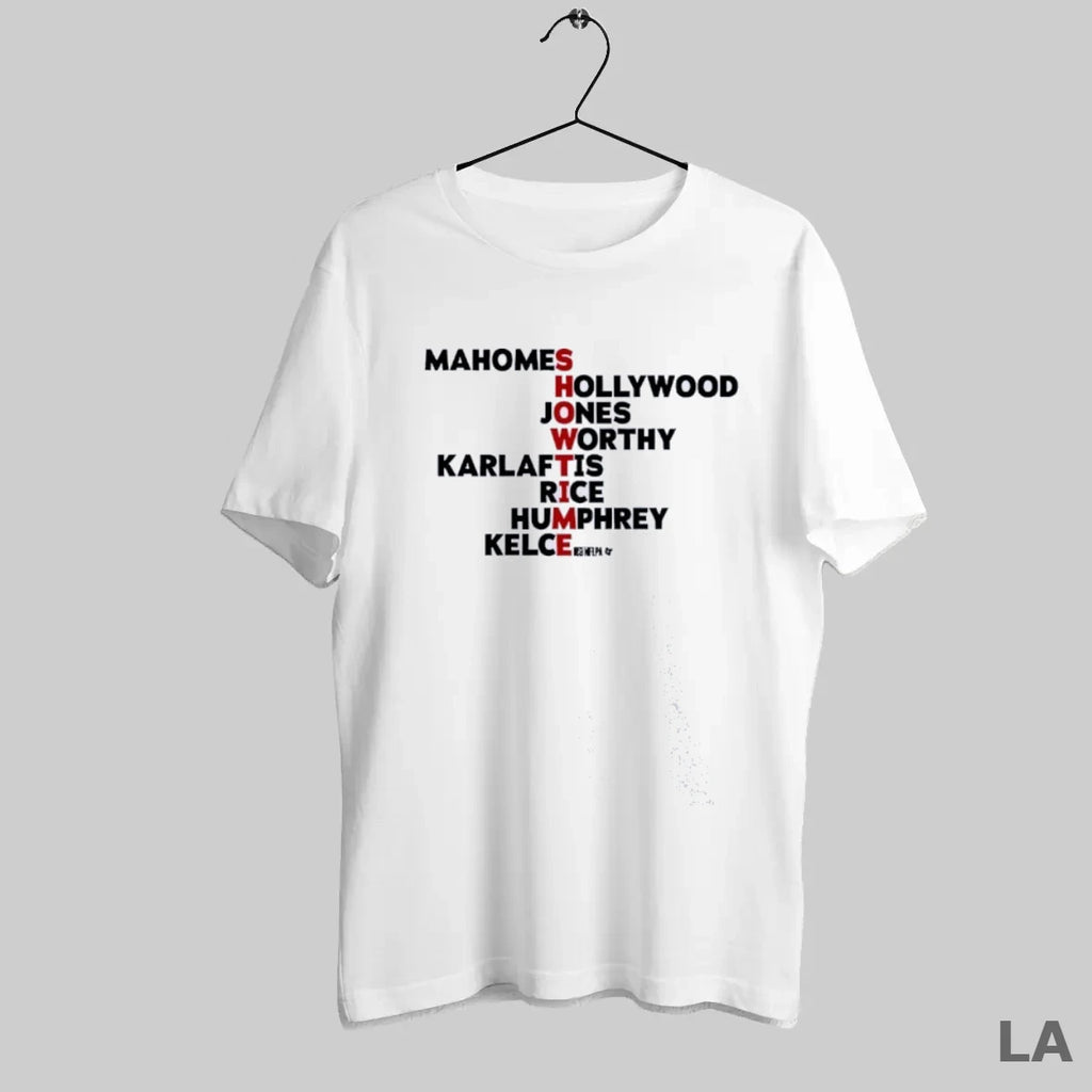 Original Kansas City Showtime Mahomes Hollywood Jones Worthy Karlaftis Rice Humphrey Kelce T-Shirts, Hoodie, Sweatshirt