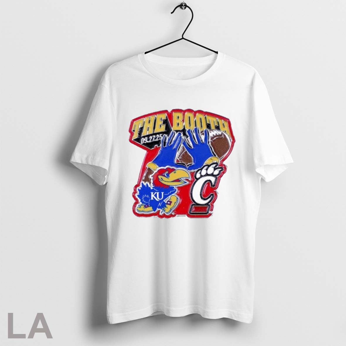 Original Kansas Jayhawks Vs Cincinnati Bearcats 2025 Game Day The Booth T-Shirts, Hoodie, Sweatshirt | InkRitualCo.com
