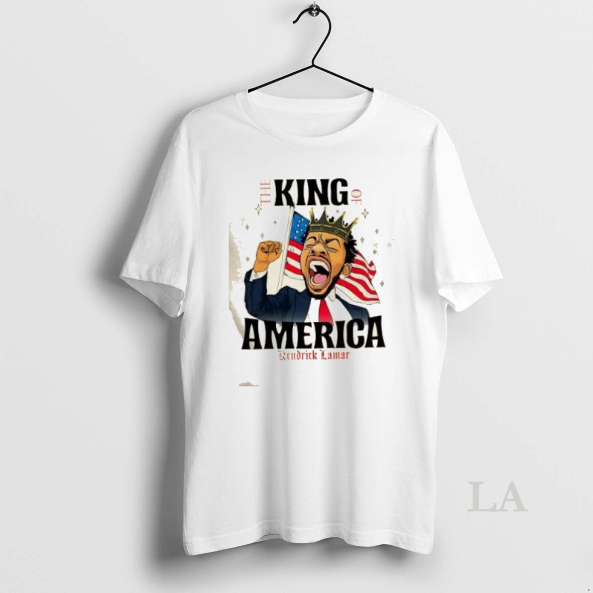 Original Kendrick Lamar The King Of Rap America Flag T-Shirts, Hoodie, Sweatshirt | InkRitualCo.com
